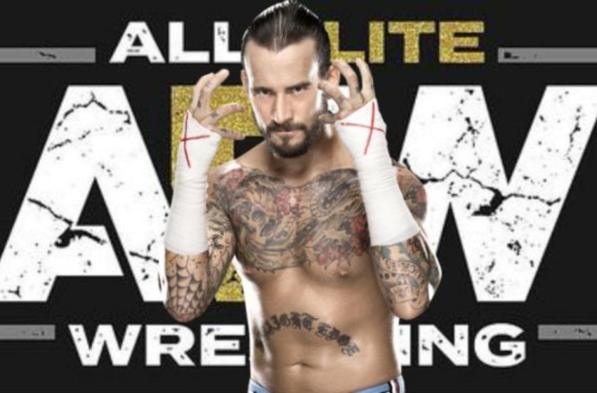 cm punk signs aew